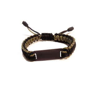 Paracord ID survival – grön & svart Ställbar omkrets