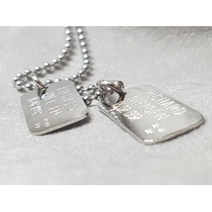 Mini Dogtags / Rostfritt Stål
