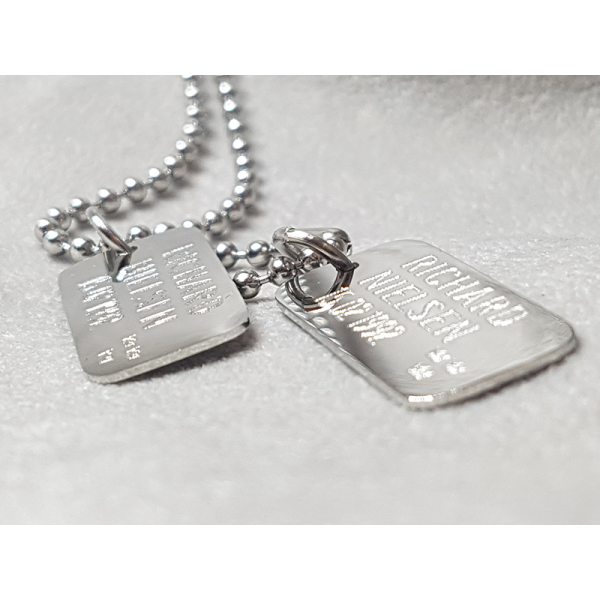 Mini Dogtags / Rostfritt Stål