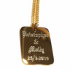 Golden ID Bricka / mellan storlek