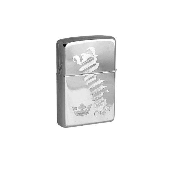 Zippo "high Polish" inkl. text GRAVYR