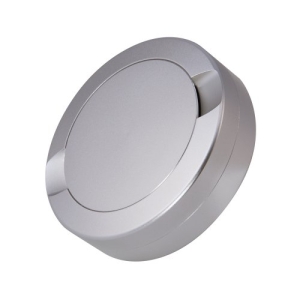 Snusdosa- silver aluminium med askkopp