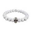 Vitt lava armband