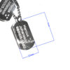 Dogtags x 2 - Rostfritt stål