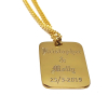 Golden ID Bricka / mellan storlek
