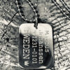 Dog tag enkel - Stainless
