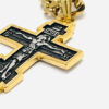 Ortodox tri-bar korshänge halsband rostfritt stål Jesus Kristus