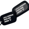 Dog tags US. Aluminiun SVART