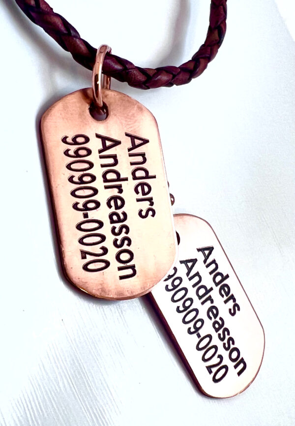 Dogtags x 2 - Koppar