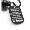 WARAN bricka med Pillbehållare Svart