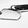Mini Dogtags / Rostfritt Stål 25x16