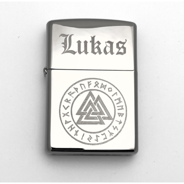 Zippo "high Polish" inkl. LOGO GRAVYR