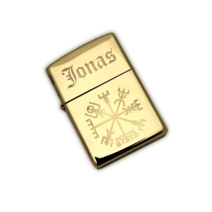 Zippo Gold"high Polish" inkl. GRAVYR