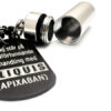 ELIQUIS bricka med Pillbehållare (silver aluminun)