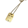 Mini storlek + kulkedja (förgylld)