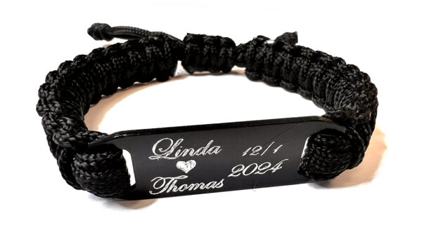 Paracord ID survival – Svart