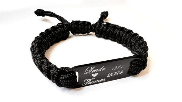 Paracord ID survival – Svart