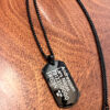 ID bricka IP BLACK rostfritt