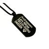 ID bricka IP BLACK rostfritt