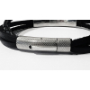 Steel & Leather armband