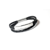 Steel & Leather armband