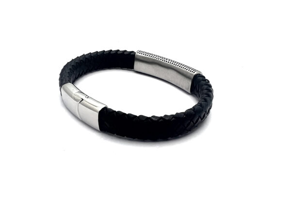 Steel & Leather Armband XL
