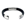 Steel & Leather Armband XL