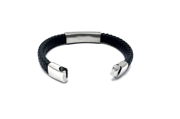 Steel & Leather Armband XL