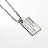 ID bricka 38x22mm Military