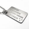 ID bricka 38x22mm Military