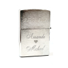 Zippo "Borstad" inkl. text GRAVYR