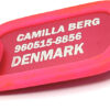 Dog tags US. Rosa Aluminiun