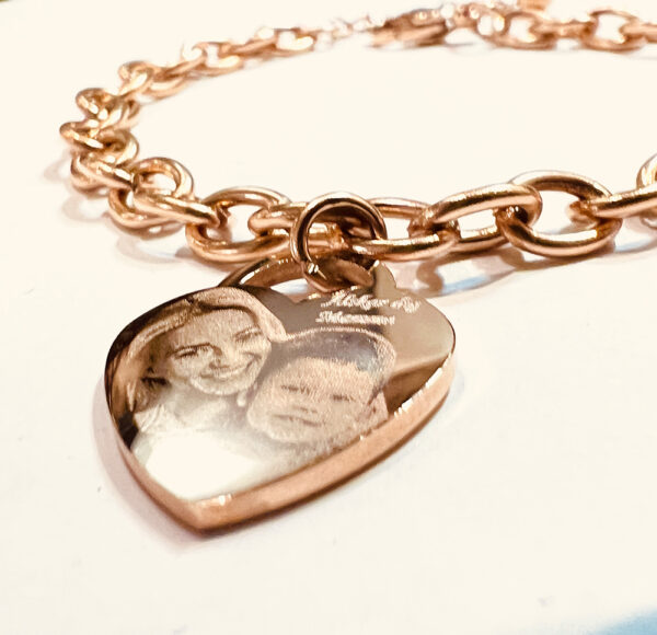 Foto Armband - Rostfitt Rosé guld