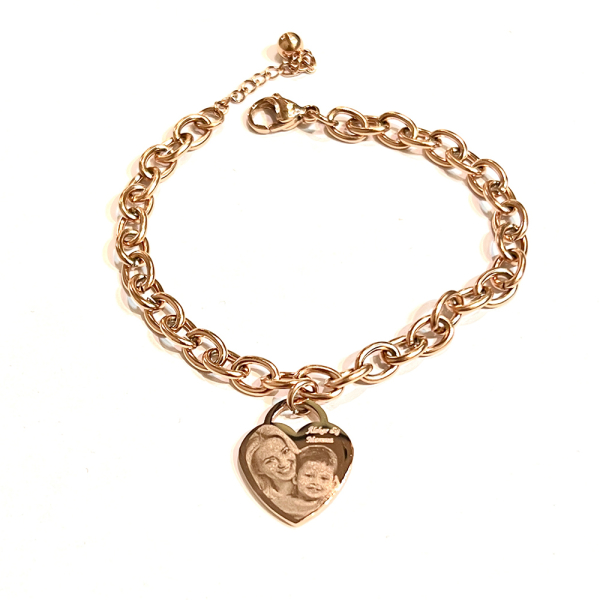 Foto Armband - Rostfitt Rosé guld