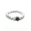 Vitt lava armband