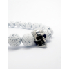 Vitt lava armband