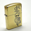 Armor Zippo: Knife Skull