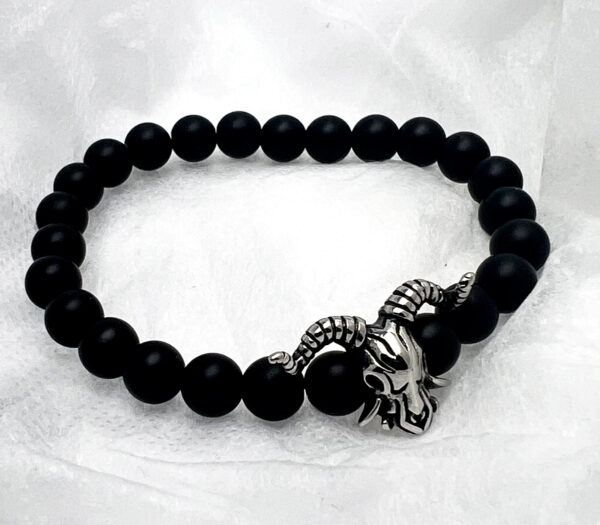 Onyx armband Bock Huvud