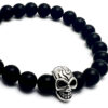 Onyx armband SKULL