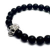 Onyx armband SKULL