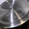 Snusdosa Stainless steel med text