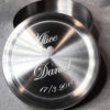 Snusdosa Stainless steel med text