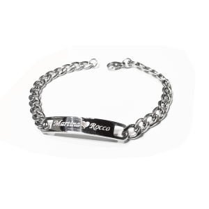 ID armband i Rostfritt inkl Gravyr