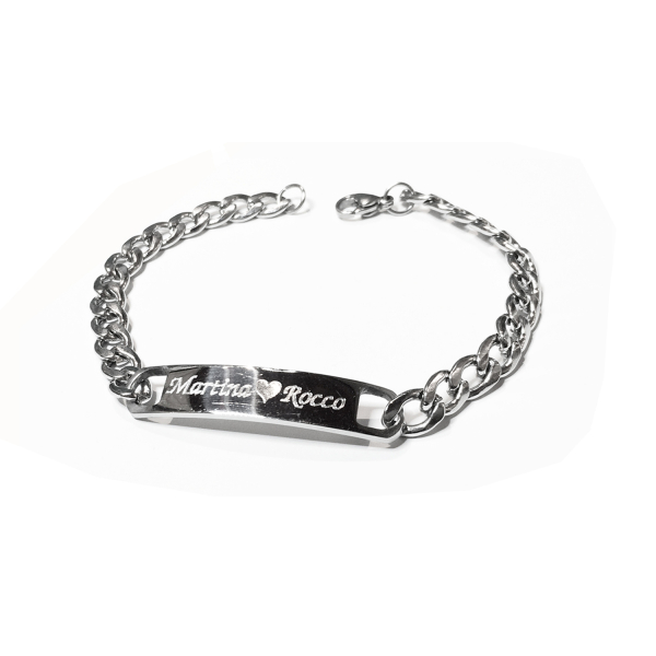 ID armband i Rostfritt inkl Gravyr