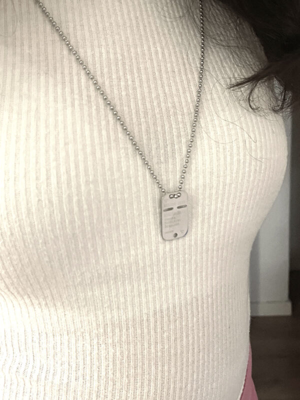 Mini bricka + kulkedja